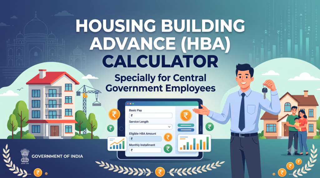House Building Advance Calculator for Central Government Employees