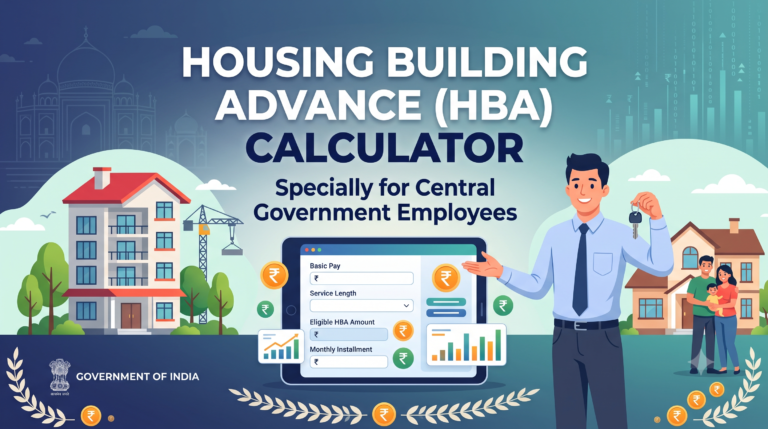 Housing Building Advance Calculator for Central Government Employees